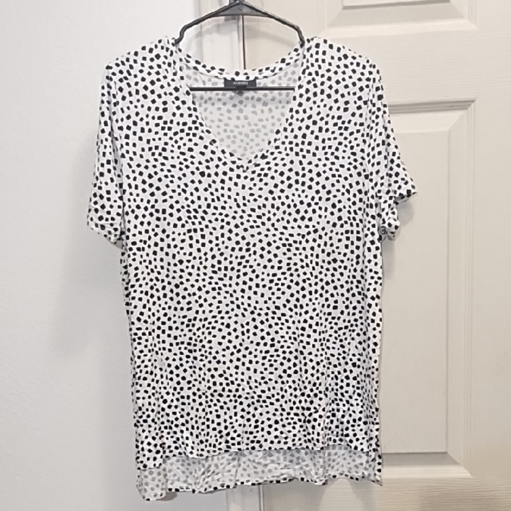 Alfani Polka Dot V-Neck Women's Top